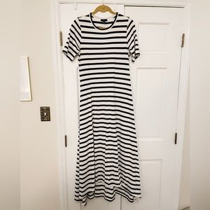 J.Crew Striped Maxi Dress